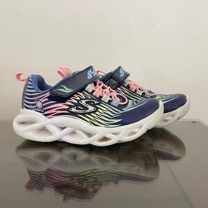 Skechers Kids' Navy and Pink Sneakers